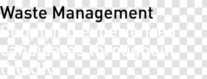 Black Logo Brand Font - Waste Management Transparent PNG