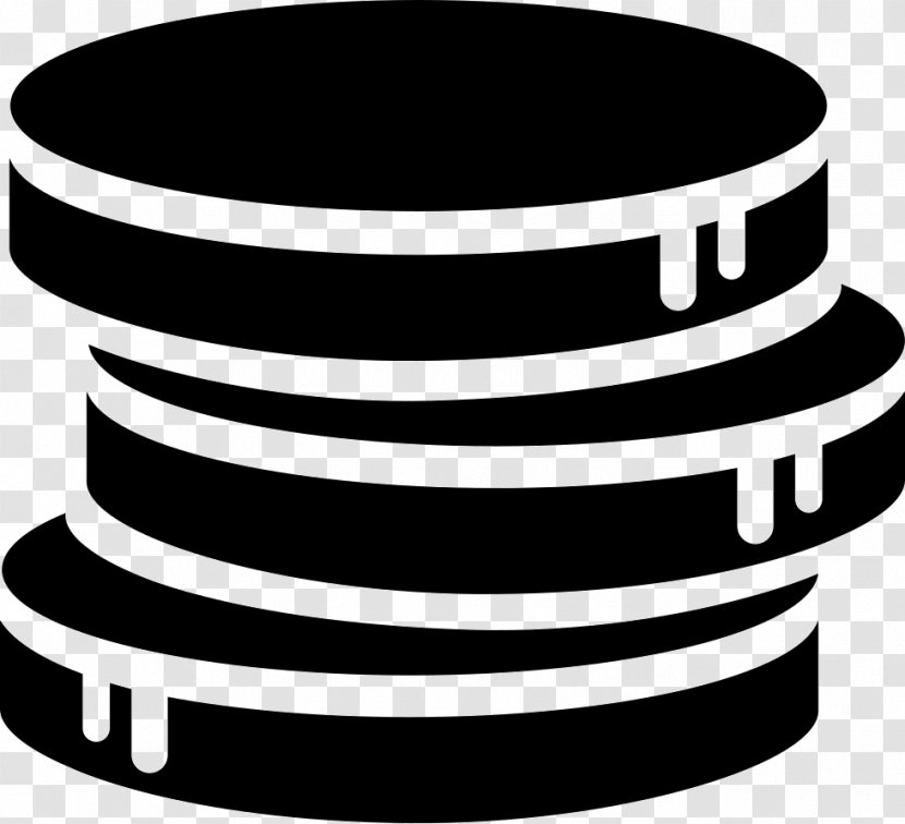 Coin Stack - Bitcoin - Black And White Transparent PNG