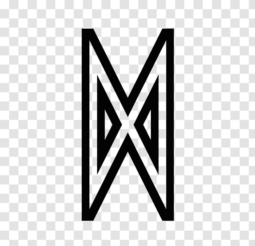 Logo Brand Angle Font - Black M Transparent PNG