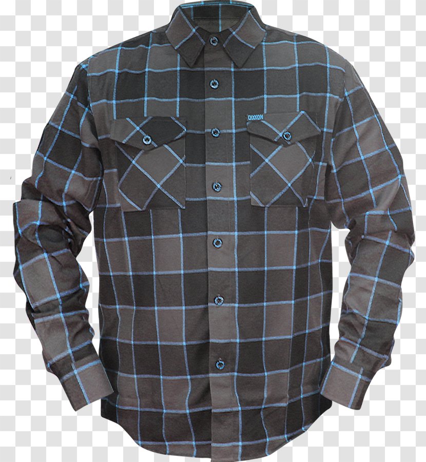Tartan Flannel Cyanide Dress Shirt - Boardshorts Transparent PNG