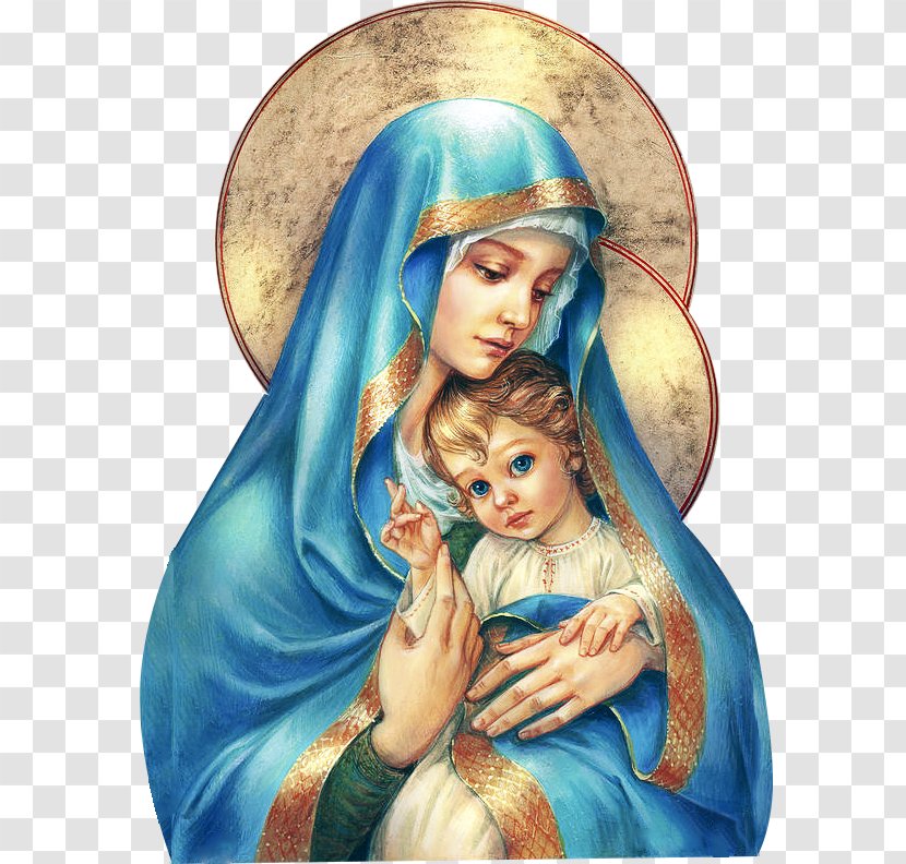Mary, Mother Of Jesus Madonna - Child - Mary Transparent PNG