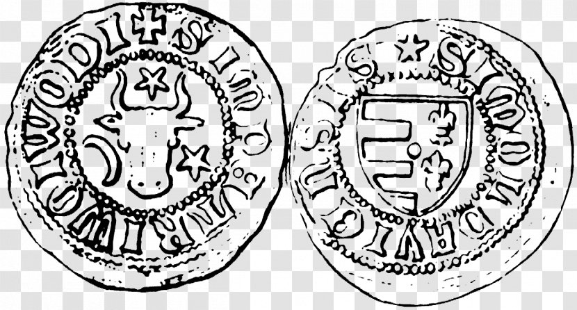 Moldavia Coat Of Arms Moldova Coin Wallachia - Flower Transparent PNG
