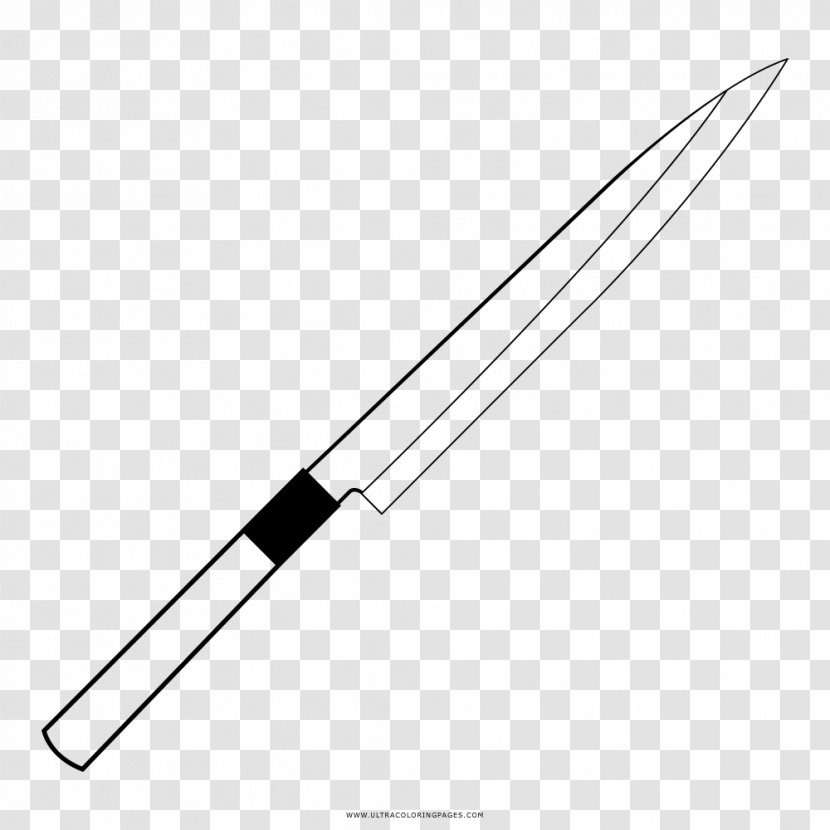 Knife Yanagi Ba Coloring Book Kitchen Knives Transparent PNG