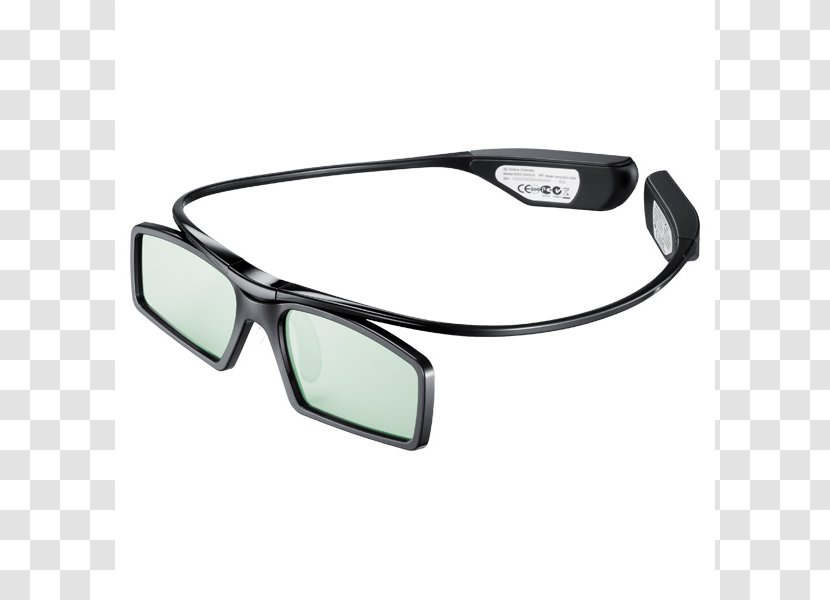 Active Shutter 3D System Polarized Television 3D-Brille Samsung - Sunglasses Transparent PNG
