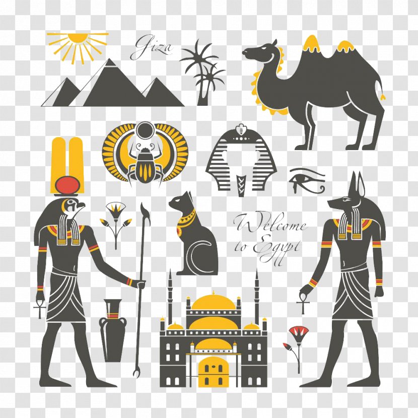 Egyptian Pyramids Ancient Egypt Icon - Egyptians - Greek Soldiers And All Kinds Of Dress Up Transparent PNG