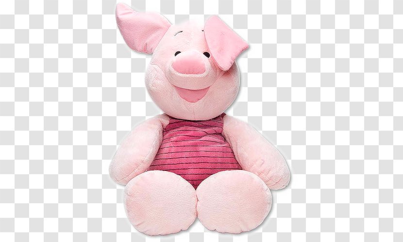 Pig Plush Stuffed Animals & Cuddly Toys Textile Pink M - Like Mammal Transparent PNG