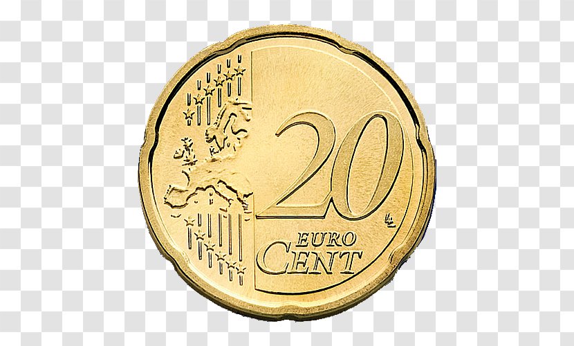 20 Cent Euro Coin Coins - 50 Note - Transparent Image Transparent PNG