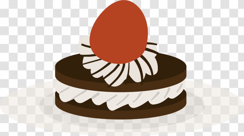 Chocolate Cake Torte - Pixel - Vector Hand-painted Delicious Transparent PNG