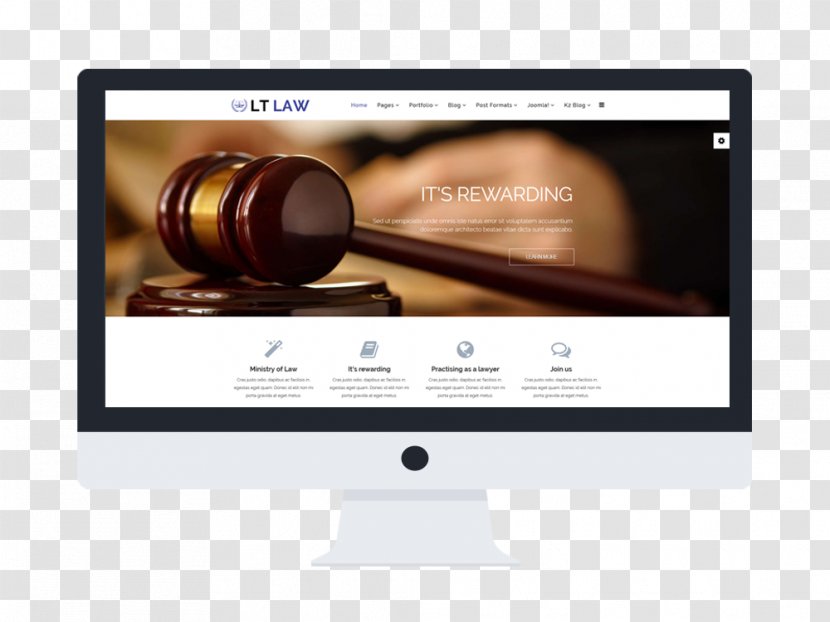 Responsive Web Design Template System Joomla - Tablet Computers - Lawyer Transparent PNG