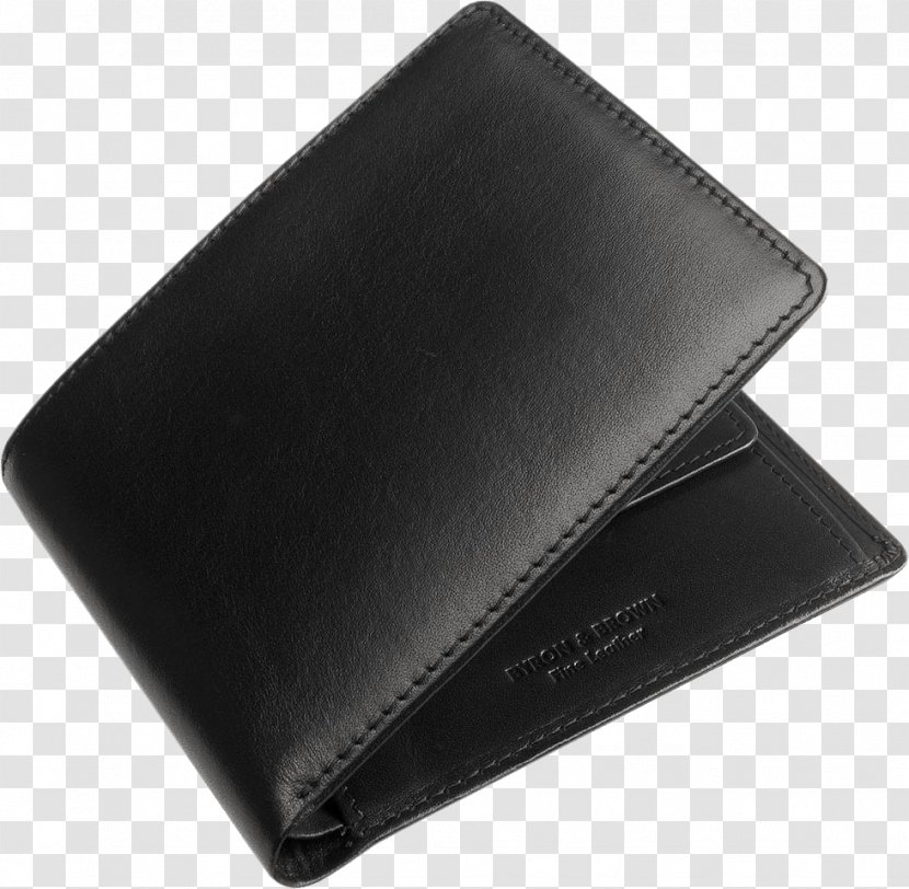 Wallet Leather Pocket Handbag Money Clip - Black Image Transparent PNG