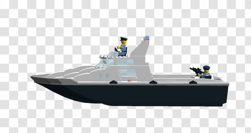 Yacht Patrol Boat 08854 Fast Attack Craft Missile - Lego Police Transparent PNG