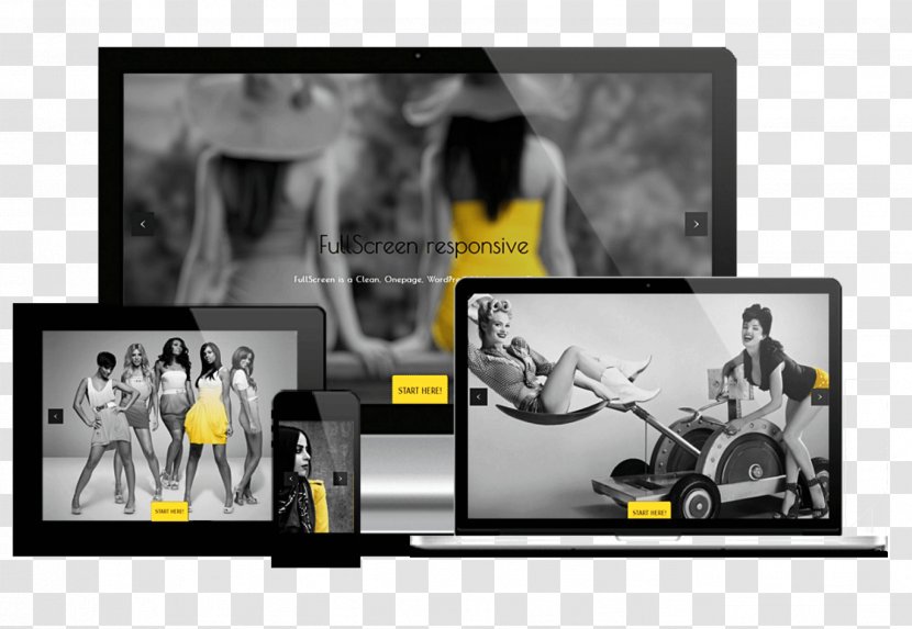 Responsive Web Design WordPress Template Theme - Multimedia Transparent PNG