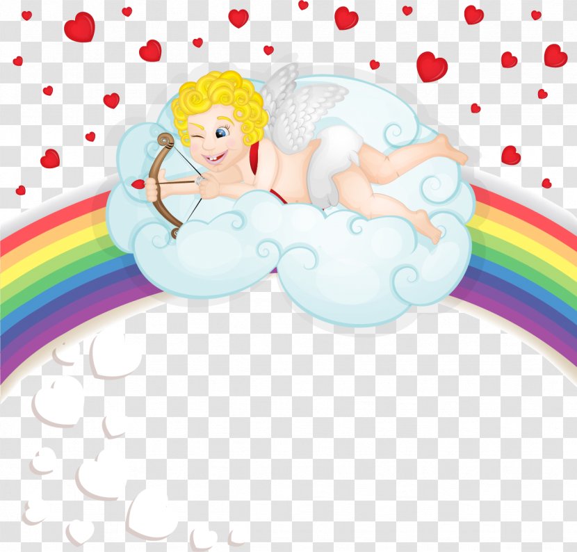 Illustration - Fictional Character - Vector Painted Cupid Transparent PNG