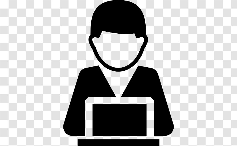 Laptop User Download - Human Behavior - Person Computer Icon Transparent PNG