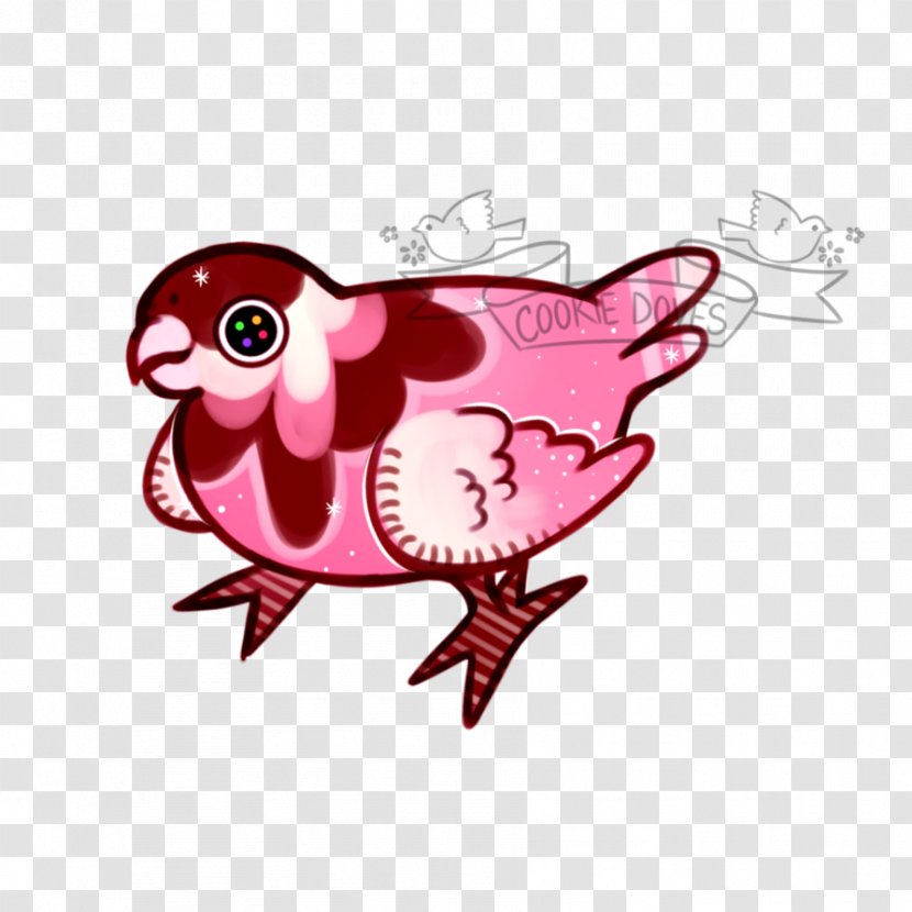 Bird Of Prey Vertebrate Clip Art - Pink - Squab Transparent PNG