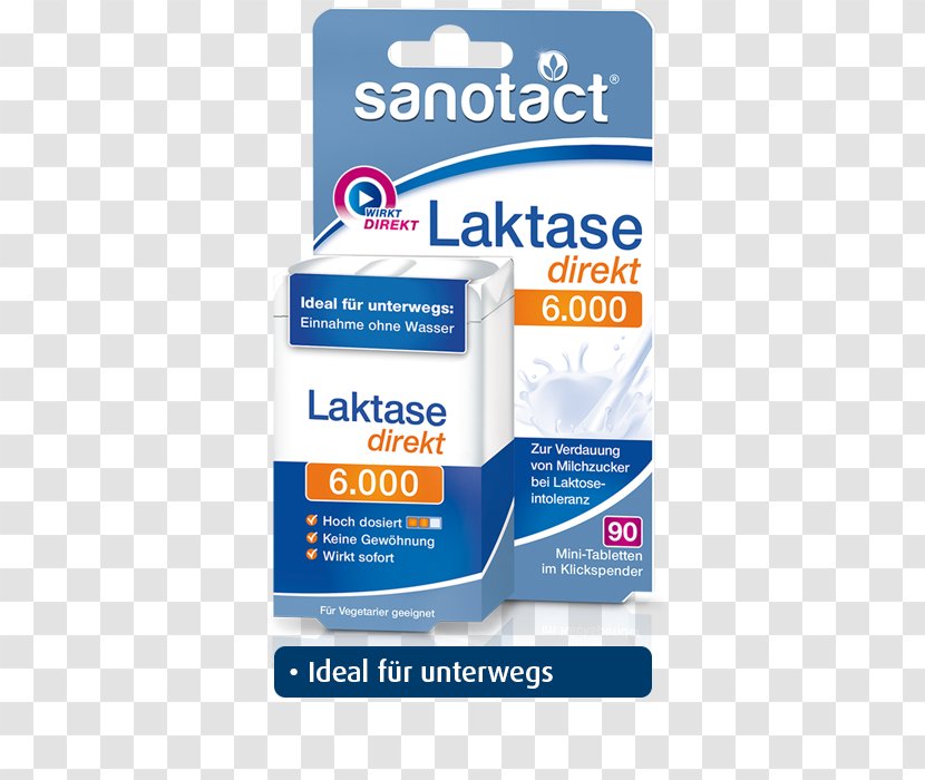 Lactase Dietary Supplement Milk Digestion Lactose Intolerance - Brand Transparent PNG