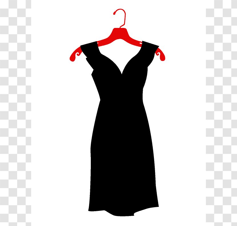 T-shirt Little Black Dress Clothes Hanger Stock Photography - Neck - Female Priest Cliparts Transparent PNG