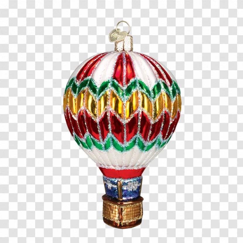 Christmas Ornament Hot Air Balloon Decoration Glass - Colorful Carnival Transparent PNG