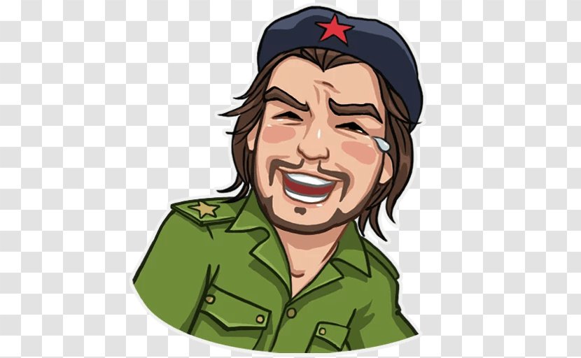 Che Guevara Telegram Sticker Communist #2 Revolutionary - De Transparent PNG