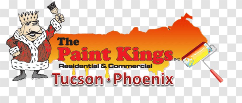 The Paint Kings Painting Logo House Painter And Decorator - Cartoon - Interior Or Exterior Transparent PNG