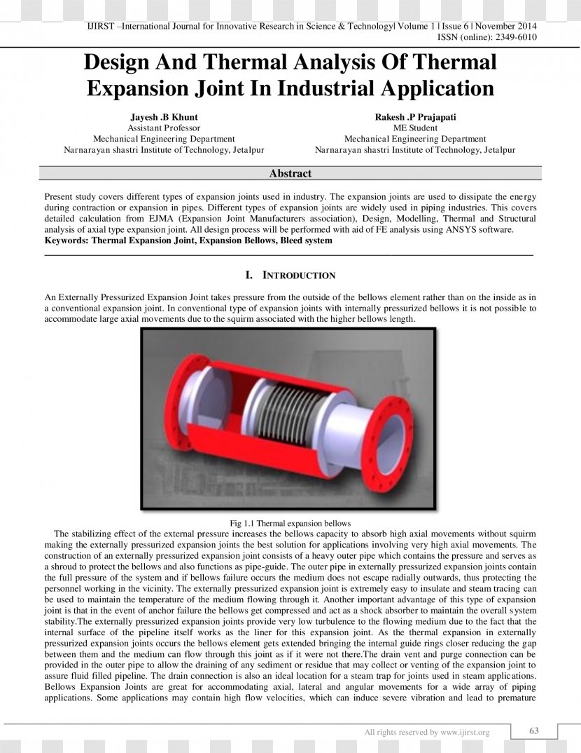 Expansion Joint Thermal Bellows Pressure Research - Buckling - Technology Transparent PNG