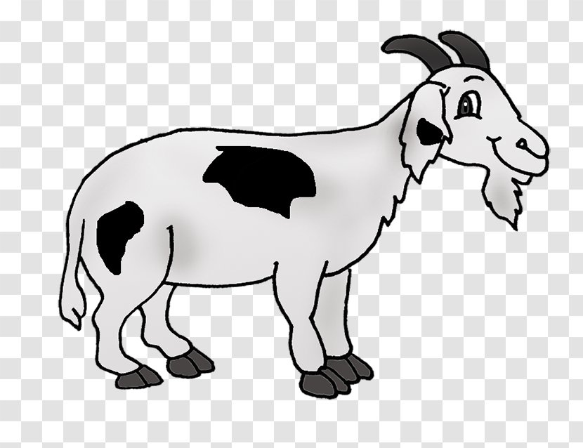 Sheep Goat Cattle Donkey Black & White - MSheep Transparent PNG