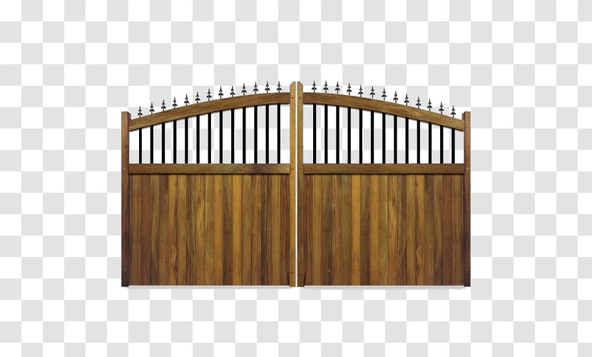 Picket Fence Gate Hardwood Iroko - Wood Transparent PNG
