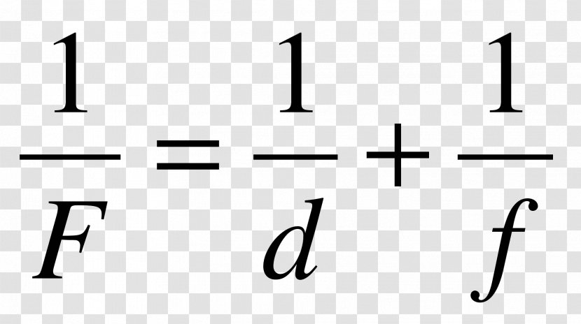 Lens Optical Power Focal Length Formula Focus - Silhouette - Fête Transparent PNG