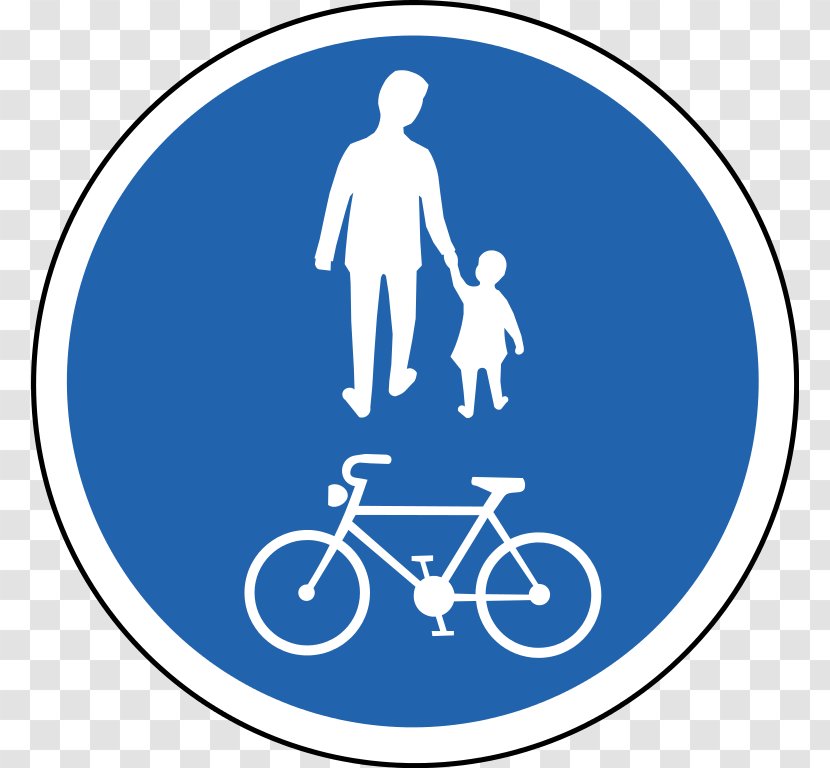 Traffic Sign Stock Photography Road Bicycle Pedestrian - White Transparent PNG
