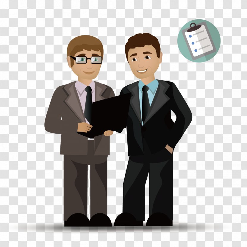 Loan Illustration - Business - Vector Pattern Material Looking For Partner Businessman Transparent PNG