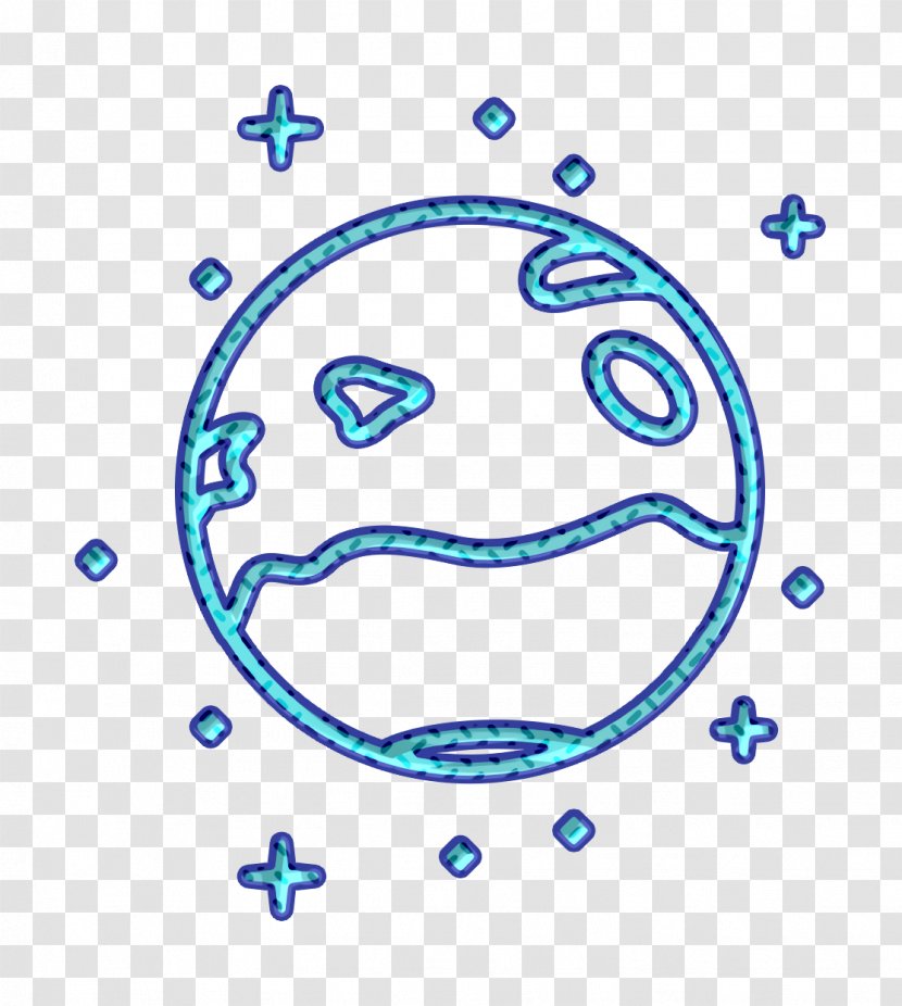 Astrology Icon Astronomy Planet - Text - Line Art Aqua Transparent PNG