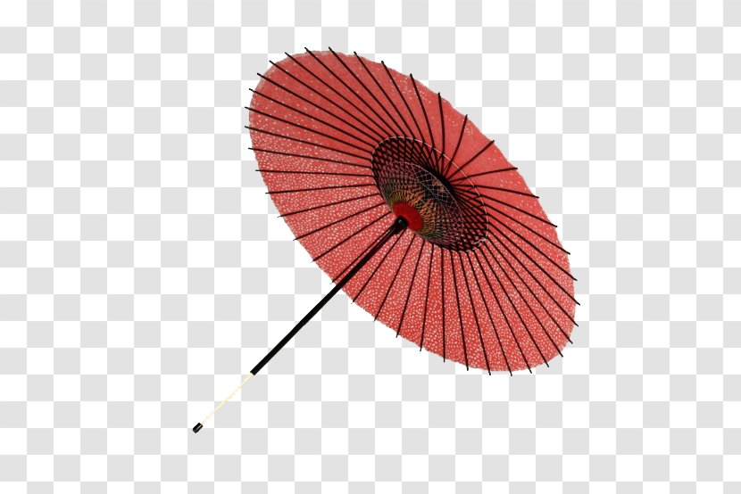 Japan Oil-paper Umbrella Auringonvarjo Wedding - Oilpaper - Classical Red Creative Transparent PNG