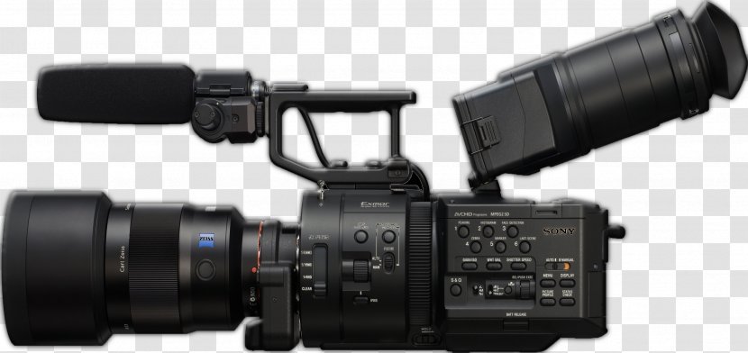 Sony NEX-5 NXCAM NEX-FS700 Video Cameras Super 35 - Monocular - Camera Transparent PNG