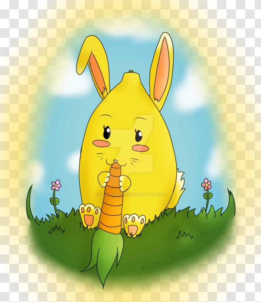 Easter Bunny Drawing Cartoon - Heart - Day6 Transparent PNG