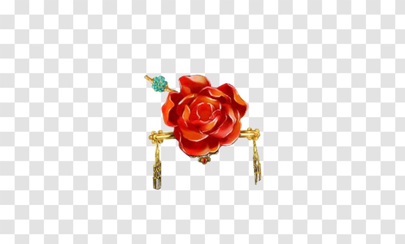 Red U5934u9970 Garden Roses - Beautiful Hair Ornaments Transparent PNG