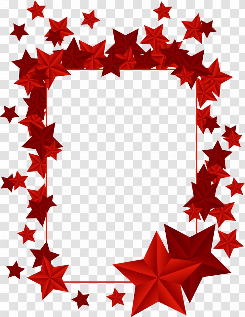 Clip Art - Tree - Red Star Transparent PNG