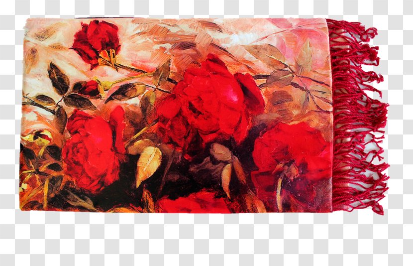 Flower Garden Roses Floral Design Painting Silk - Rosaceae - Red Transparent PNG