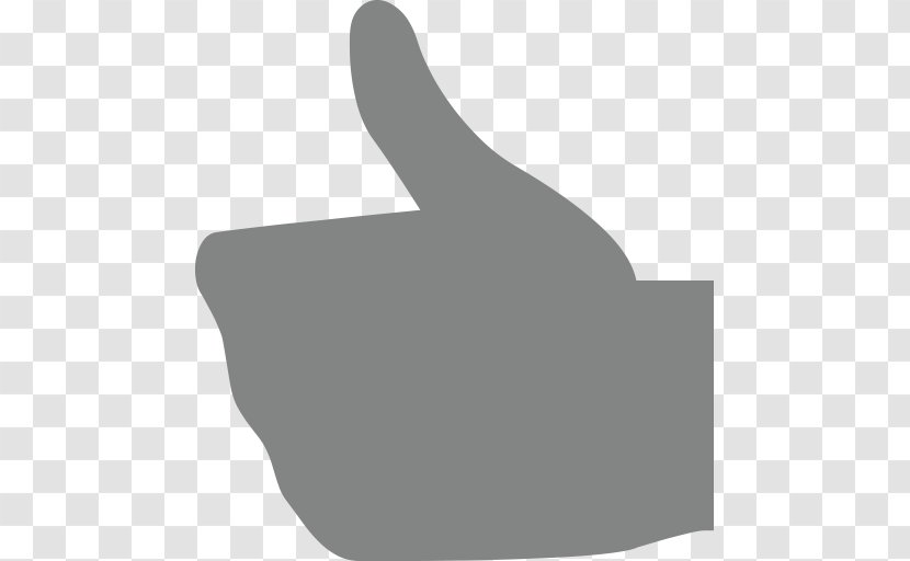 Thumb Signal Emoji Black Grey - Arm Transparent PNG