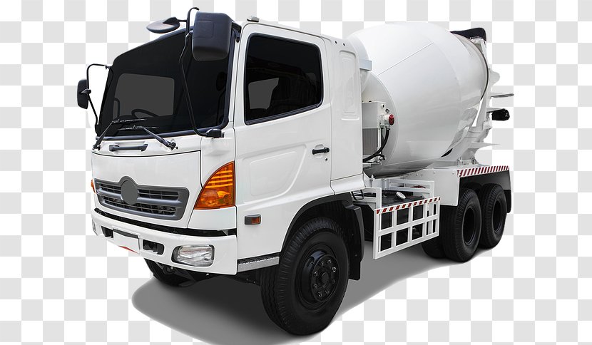 Car Truck Cement Mixers Betongbil - Automotive Tire Transparent PNG