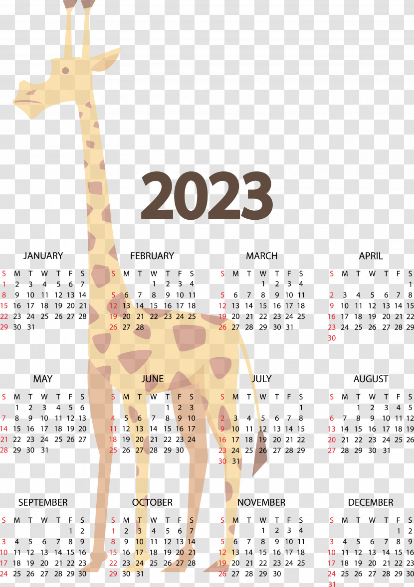 Calendar 2023 Week 2022 Transparent PNG