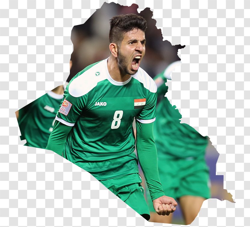 Younis Mahmoud Iraq National Football Team Under-23 Jersey - Male Athletes Transparent PNG