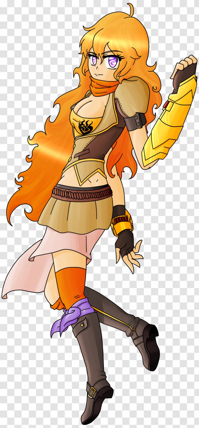 Yang Xiao Long Rooster Teeth DeviantArt - Flower - Watercolor Transparent PNG