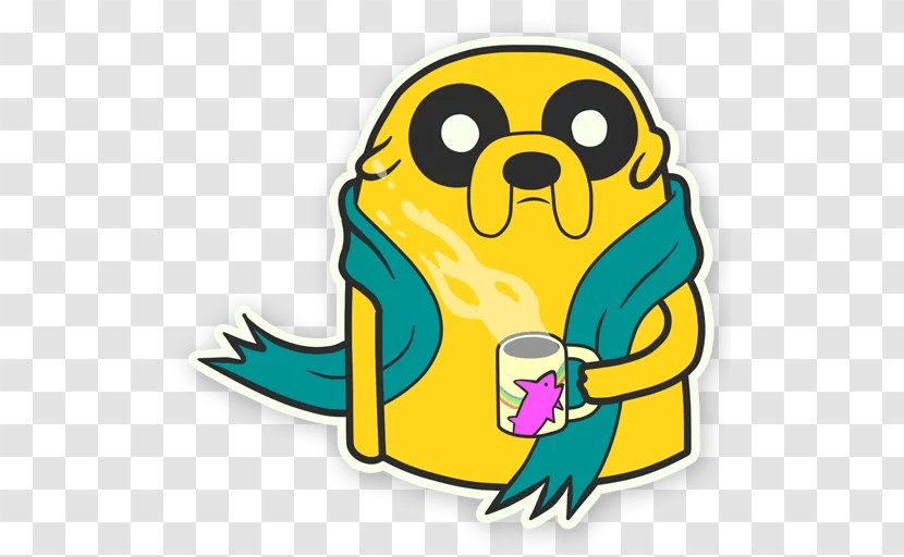 Jake The Dog Sticker Telegram Наклейка Clip Art - Adventure Time Transparent PNG