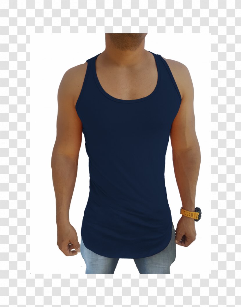 T-shirt Sleeveless Shirt Blue Blouse - Cobalt Transparent PNG