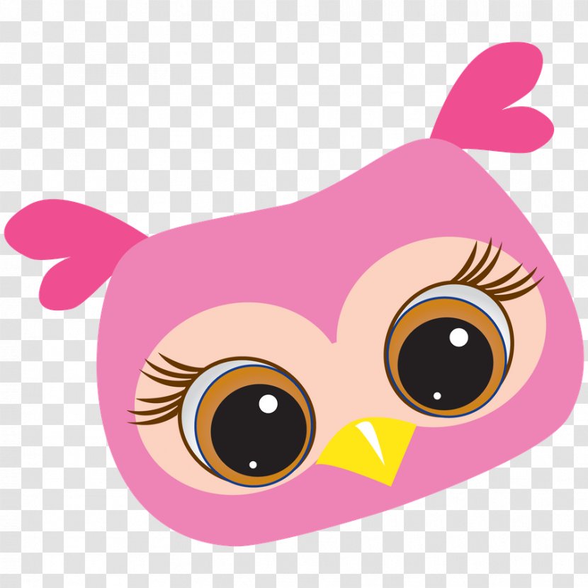Animal Illustrations Owl Clip Art Openclipart Image - Pink Transparent PNG