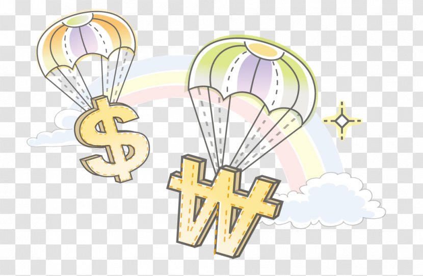 Parachute Finance Illustration - Drifting Into The Sky Symbol Transparent PNG