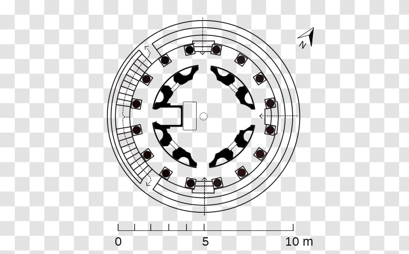 Tempietto San Pietro In Montorio Floor Plan Architecture Santa Costanza - Filippo Brunelleschi Transparent PNG