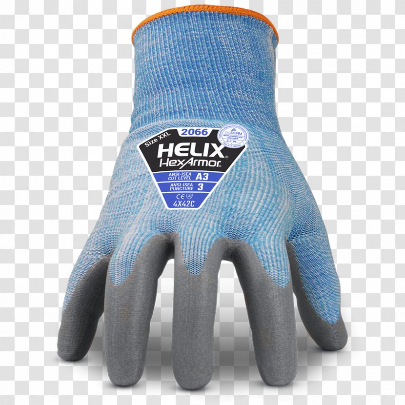 Glove HexArmor Helix 2066 Cut A3 Finger International Safety Equipment Association - Cool Glasses Product Transparent PNG