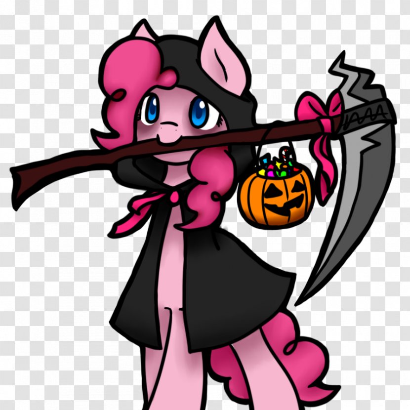 Pinkie Pie Death Character Pumpkin - Cartoon - Grim Reaper Transparent PNG