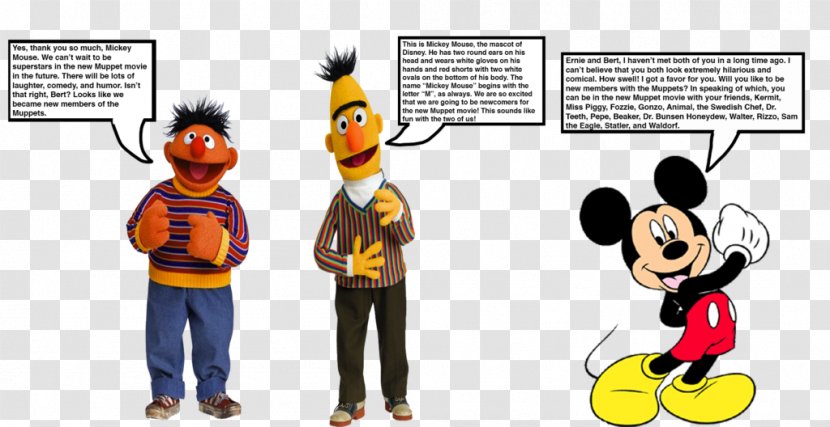 Mickey Mouse Bert & Ernie The Muppets Transparent PNG